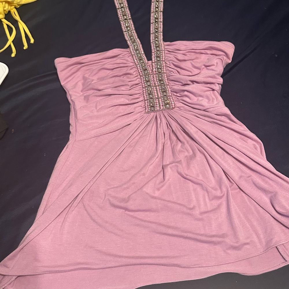 Elegant Pink Halter top
